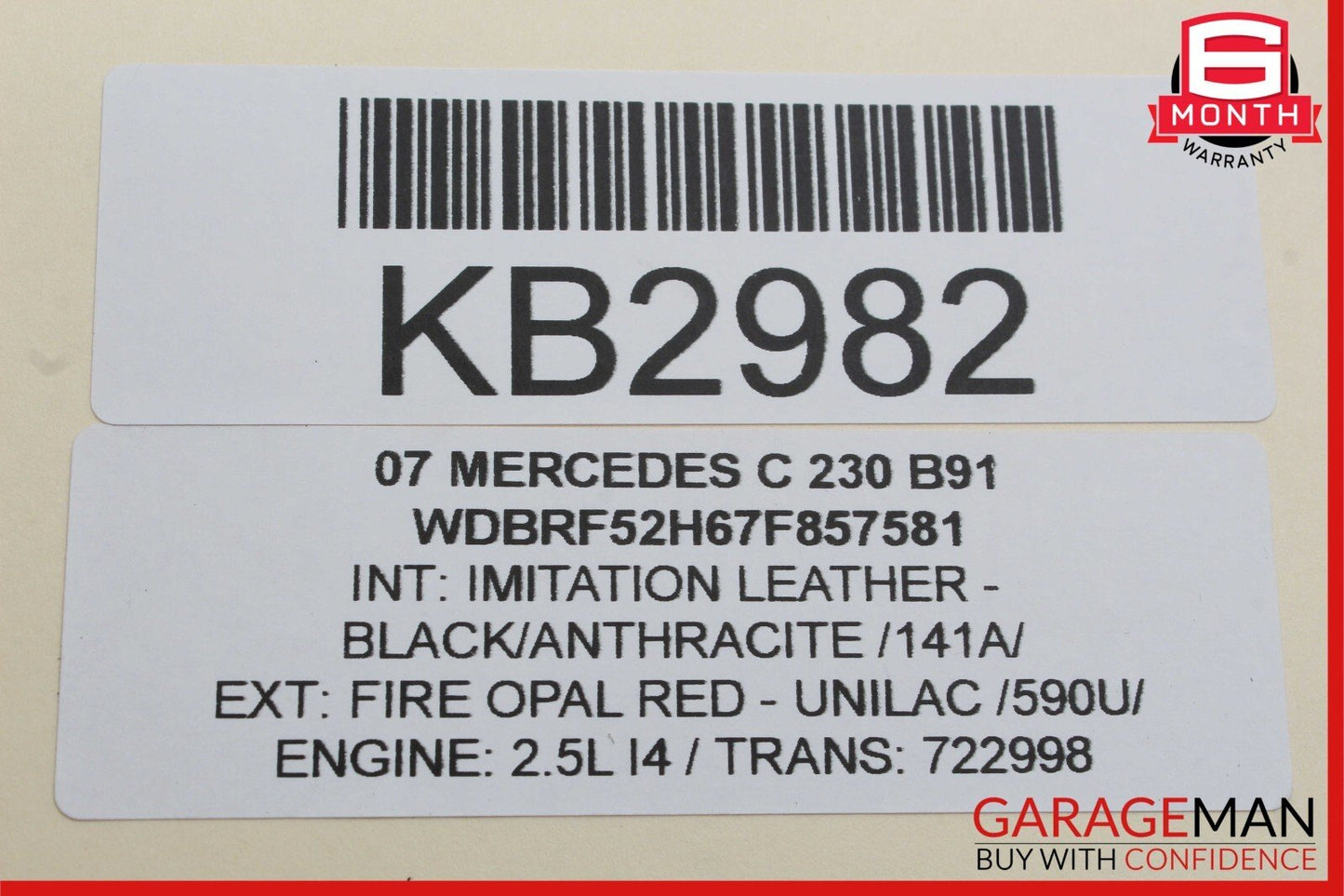 05-13 Mercedes W203 C230 E350 SLK350 M272 Ignition Coil Set of 6 0001502780 OEM