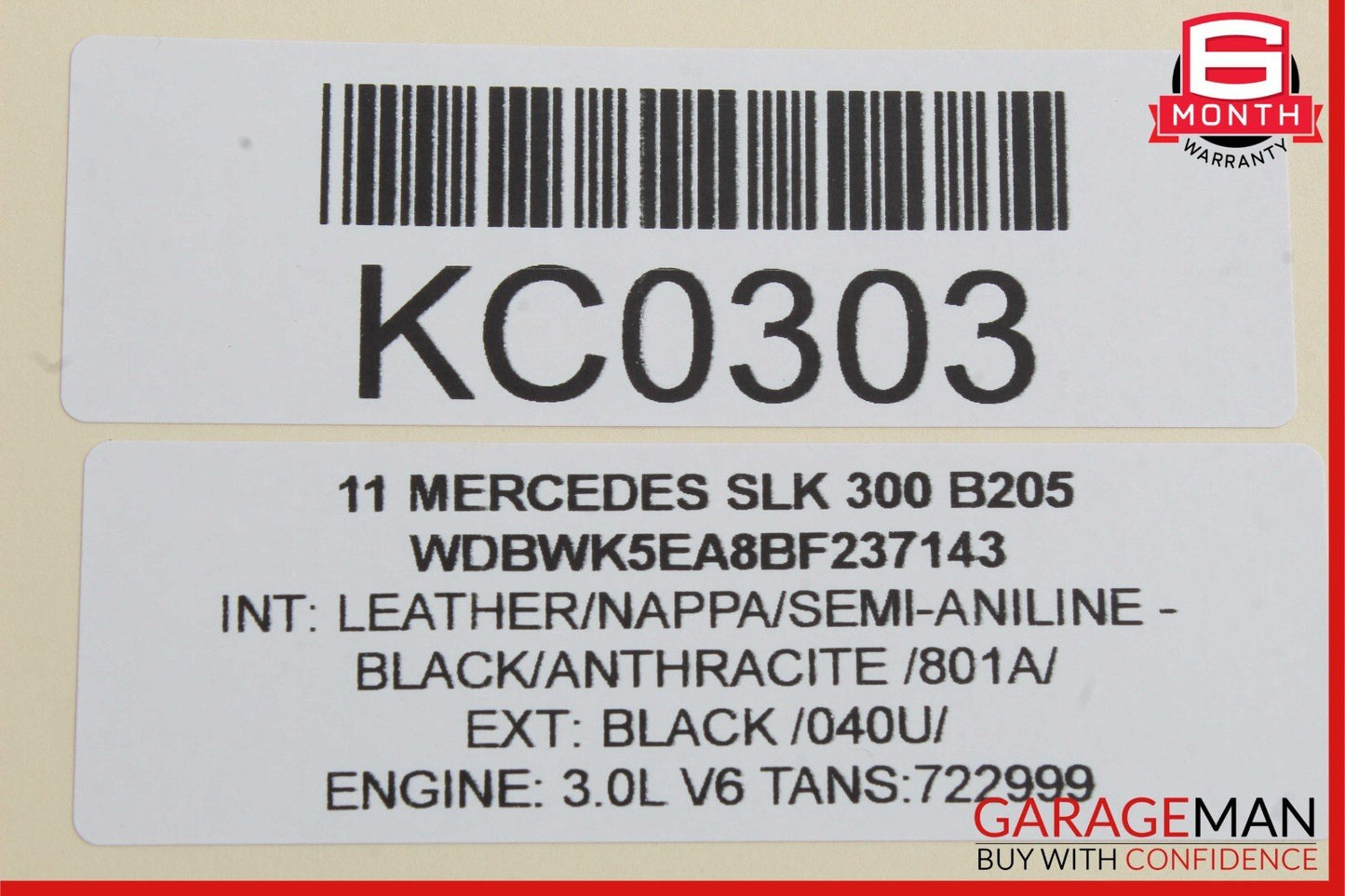 05-11 Mercedes R171 SLK300 Rear SAM Module Relay Fuse Box Assembly OEM