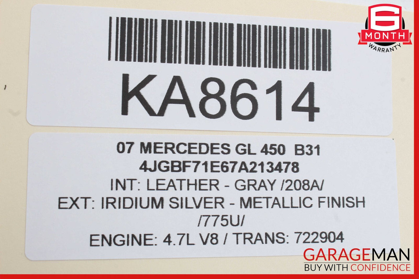 03-12 Mercedes X164 GL450 E550 Front Right Seat Control Module OEM