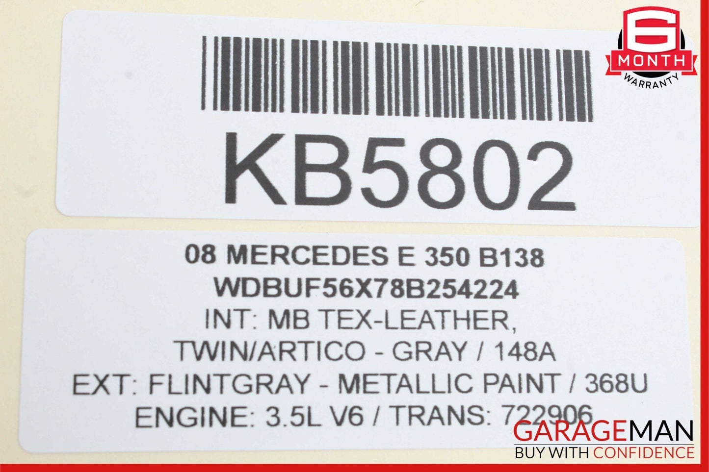 03-09 Mercedes W211 E350 E320 Rear Left Driver Side Door Lock Latch Actuator OEM