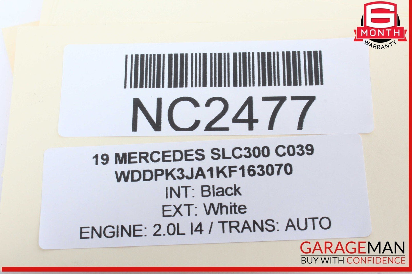 17-20 Mercedes SLC300 Front Dash GPS Navigation Information Display Screen