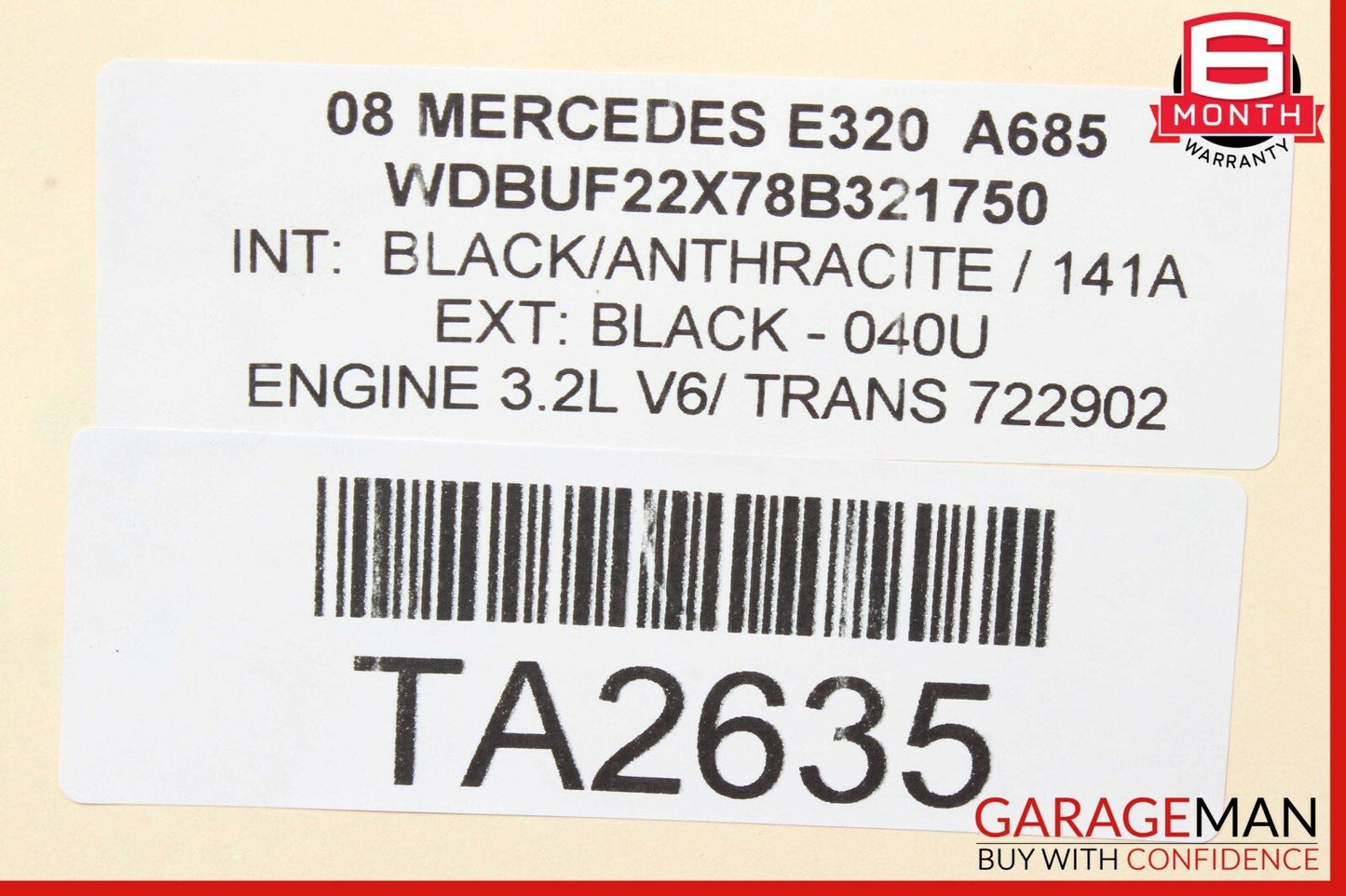 07-09 Mercedes W211 E320 Left & Right Exhaust Muffler Mufflers Tips Assembly OEM