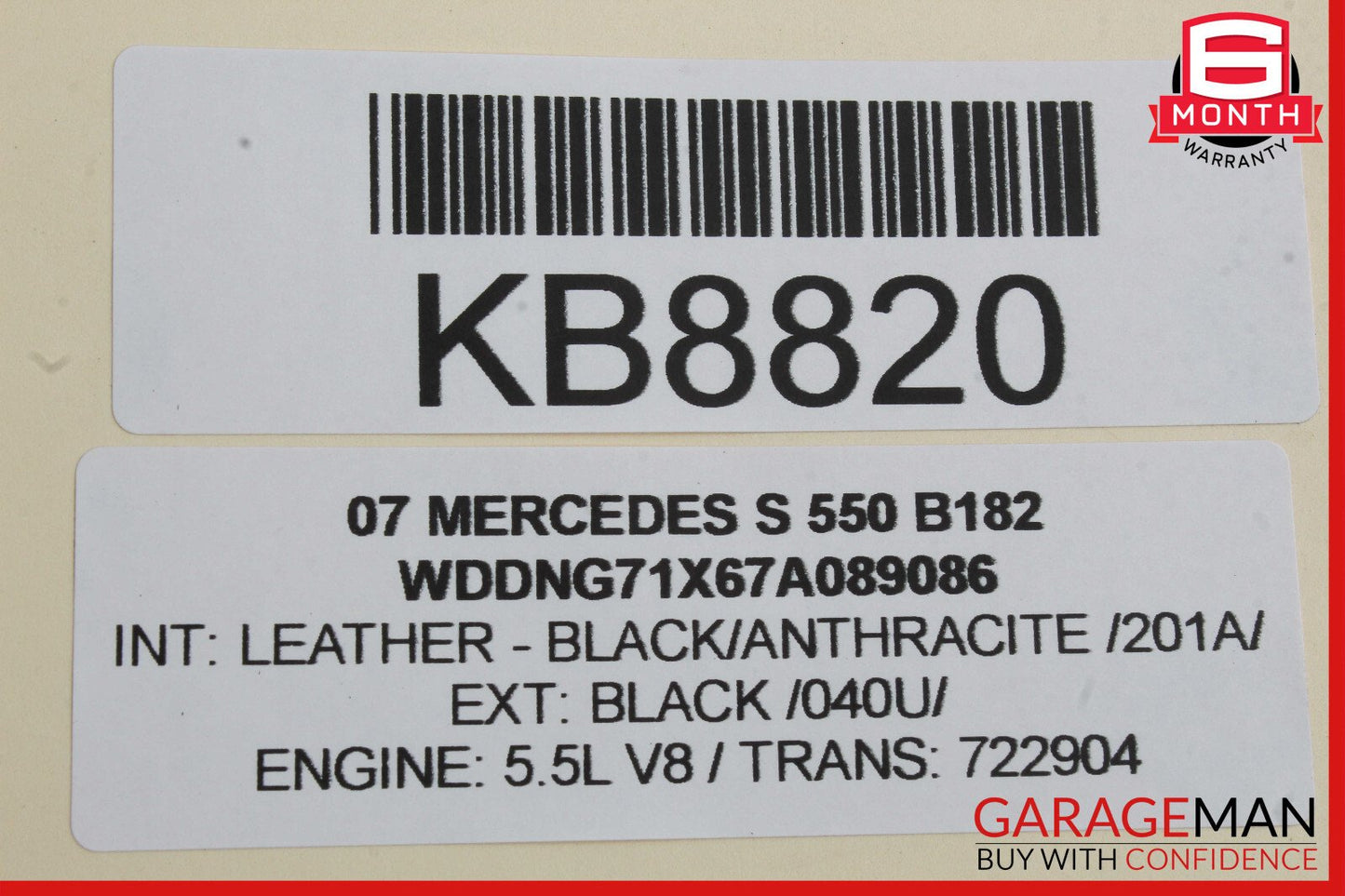 07-09 Mercedes W221 S550 Dash Board Dashboard Center Bezel Trim Cover Panel OEM