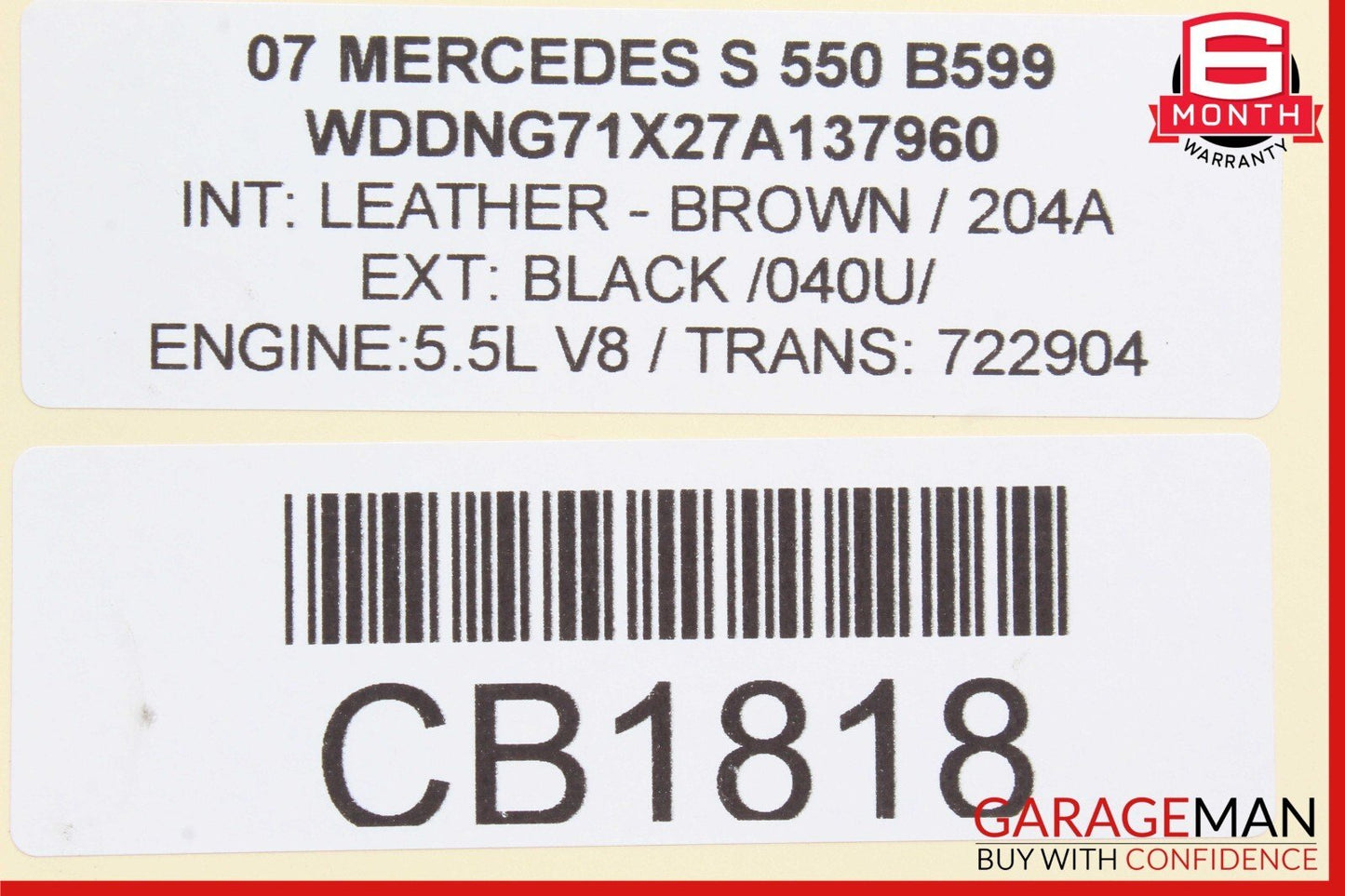 07-13 Mercedes W221 S550 S400 Rear Center Console A/C Air Vent Trim Bezel Wood