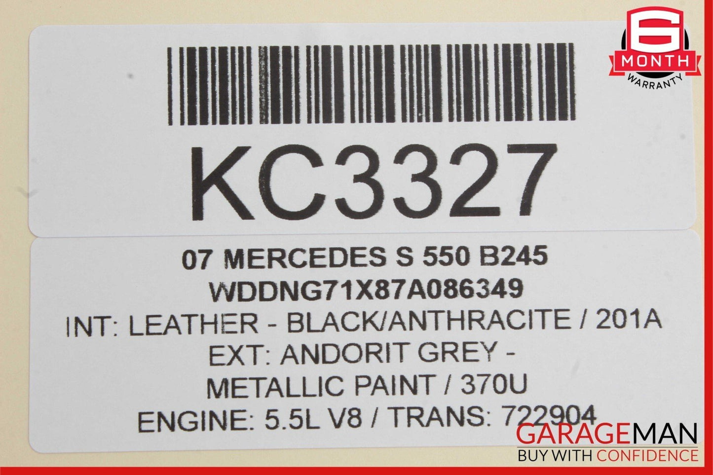 07-13 Mercedes W221 S550 Rear Right Side Keyless Go Door Lock Latch Actuator
