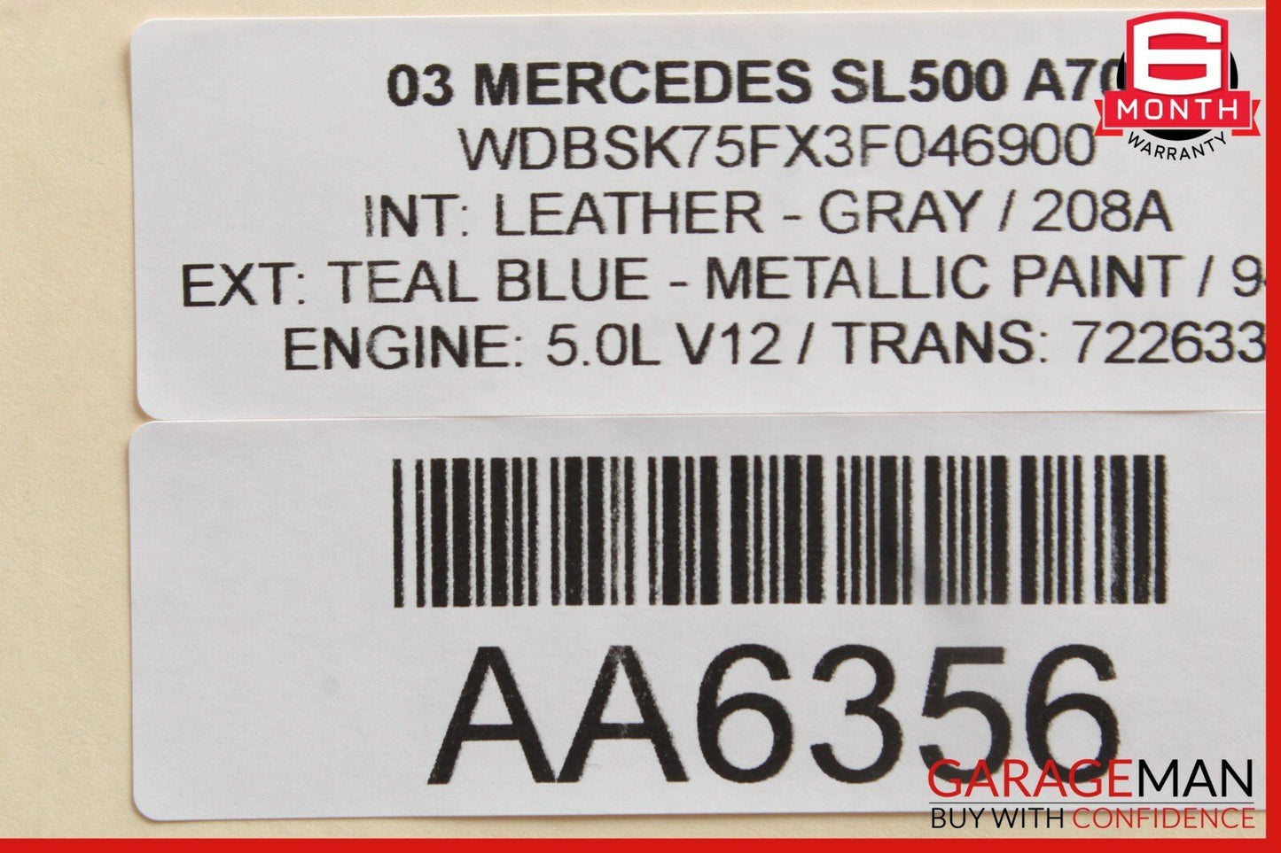 00-09 Mercedes R230 SL500 CL500 Front Left Side Seat Valve Control Block A83 OEM