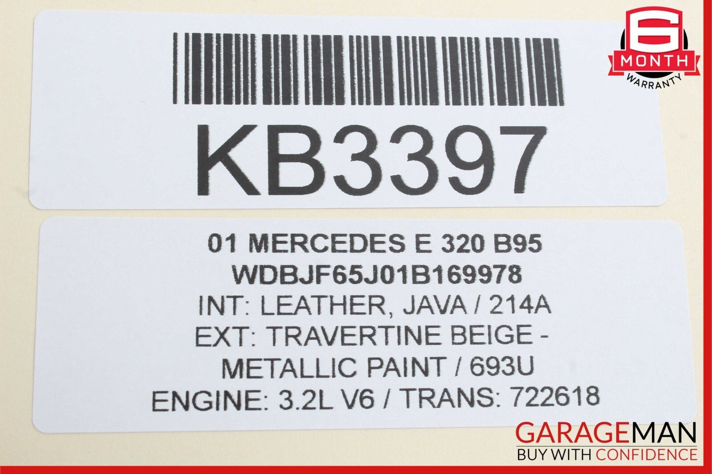 98-02 Mercedes W210 E320 E430 Front Right Side Exterior Door Handle Beige OEM
