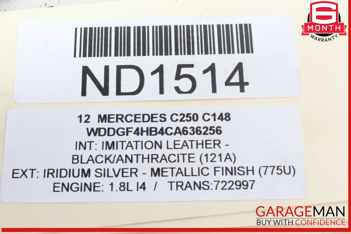 12-15 Mercedes W204 C250 SLK250 M271 Engine Oil Filter Housing 2711801210 OEM