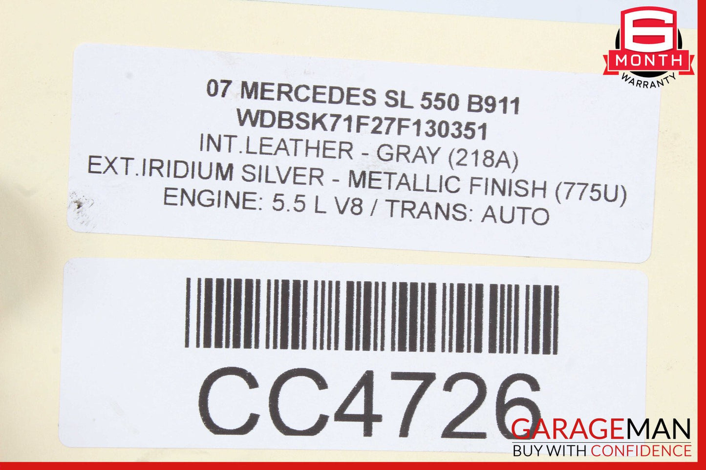 07-12 Mercedes R230 SL550 Engine Cooling Radiator A/C Condensor Oil Cooler OEM