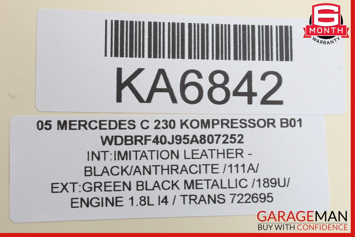 01-07 Mercedes W203 C230 Kompressor Front Right Side Door Control Module OEM