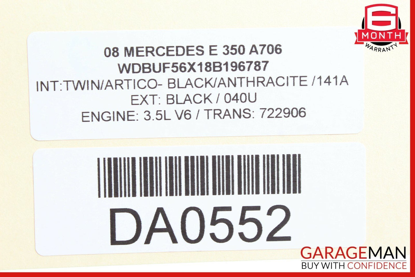 03-09 Mercedes W211 E320 E350 Rear Left Driver Side Door Lock Latch Actuator OEM