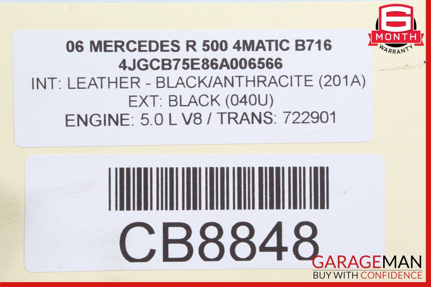 06-10 Mercedes W251 R500 R320 Rear Right Drive Axle CV Half Shaft Driveshaft OEM