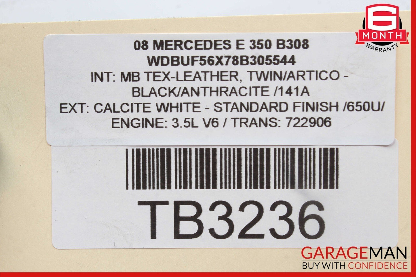 03-09 Mercedes W211 E350 E550 E320 Upper Radiator Support Frame Bracket Bar OEM