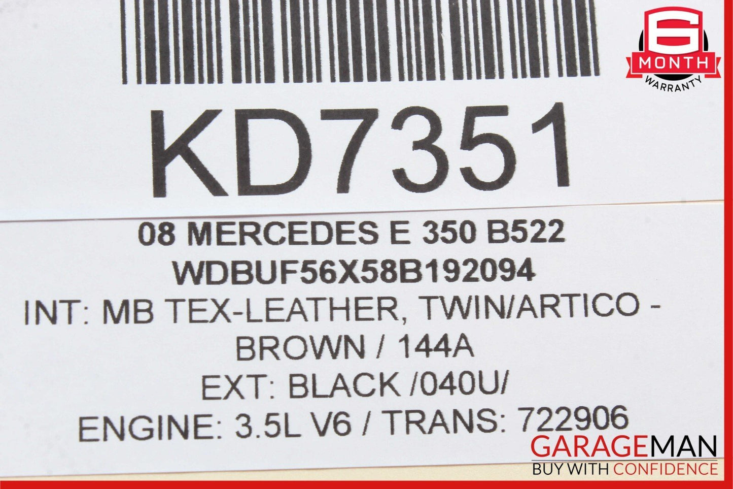 05-13 Mercedes E500 E350 CLS500 GL450 Front Right Side Foglight Fog Light Lamp