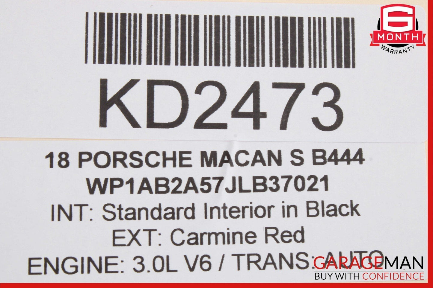 15-18 Porsche Macan 95B Front Right Dash Glove Box Trim Cover Panel 95B858122F