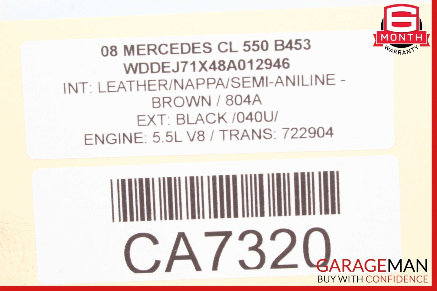 07-14 Mercedes W221 S550 CL550 S600 Front Right Side Lower Control Arm RWD