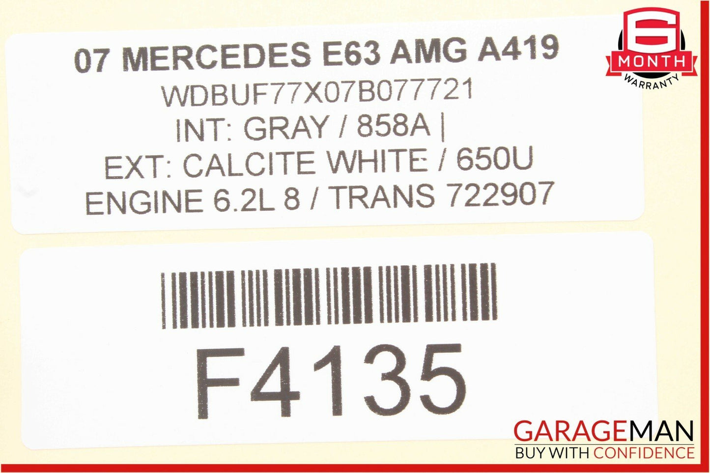 03-09 Mercedes W211 E500 E63 AMG Rear Right Keyless Go Door Lock Latch Actuator