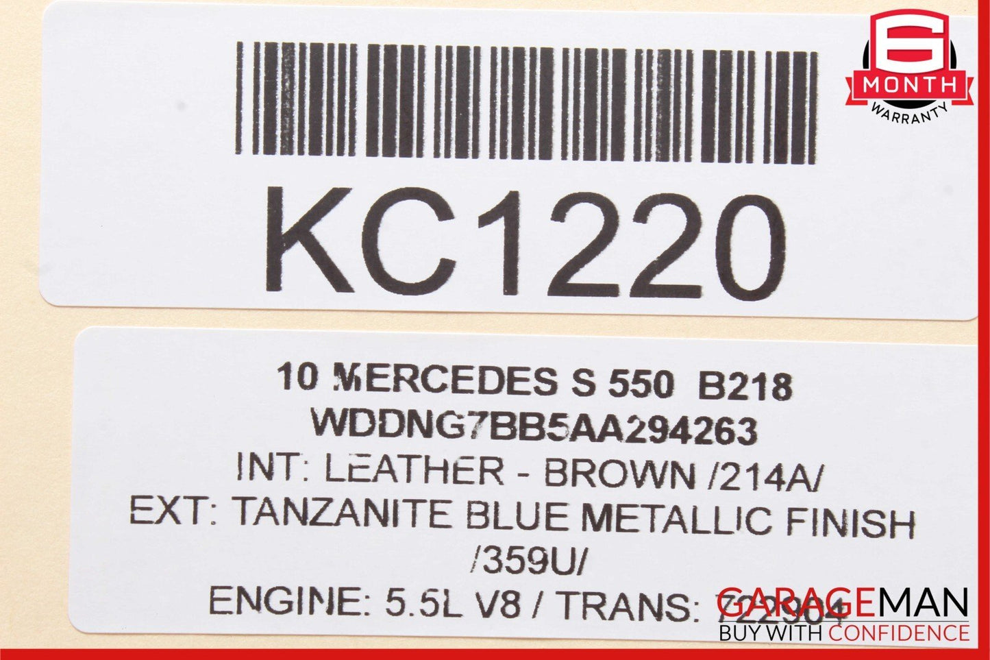 03-06 Mercedes W220 S600 S430 S500 Seat Valve Block Module Front 2208001278 OEM
