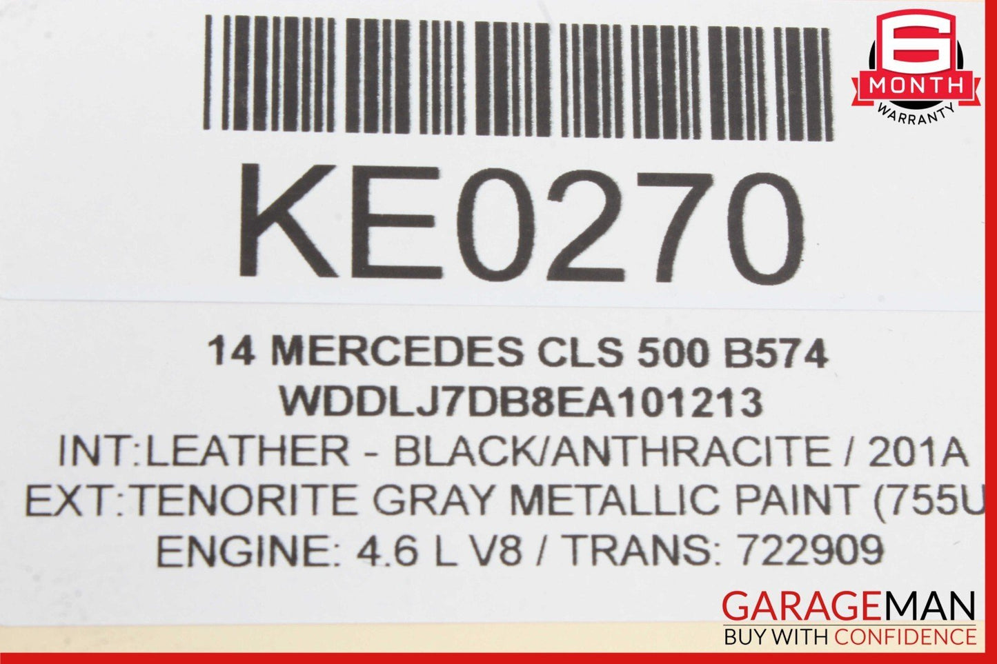 08-19 Mercedes W218 CLS500 CLS550 Trunk Remote Power Closing Latch Lock OEM