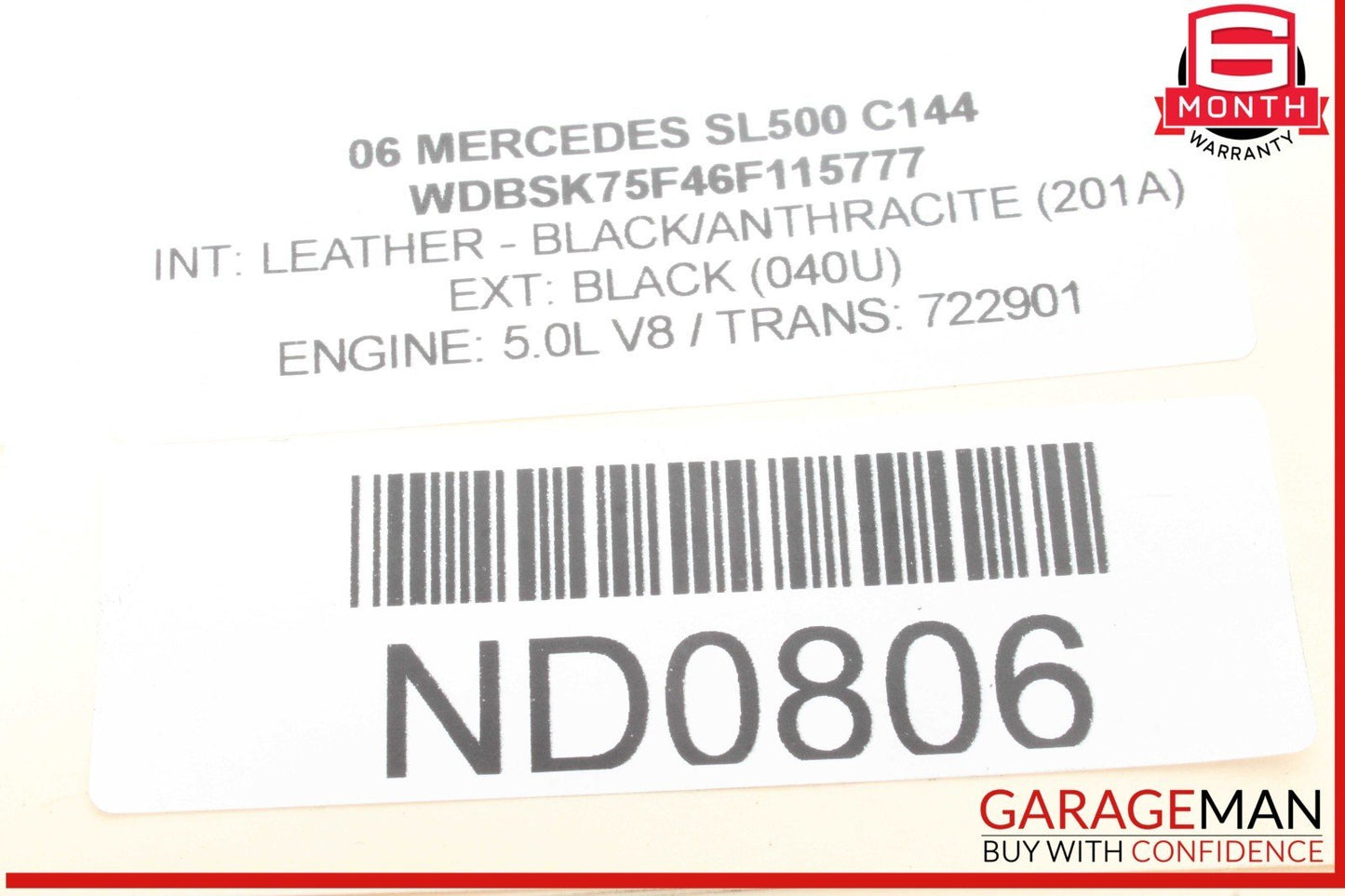 03-06 Mercedes R230 SL500 SL600 Front Right Hydraulic Shock Strut Absorber OEM