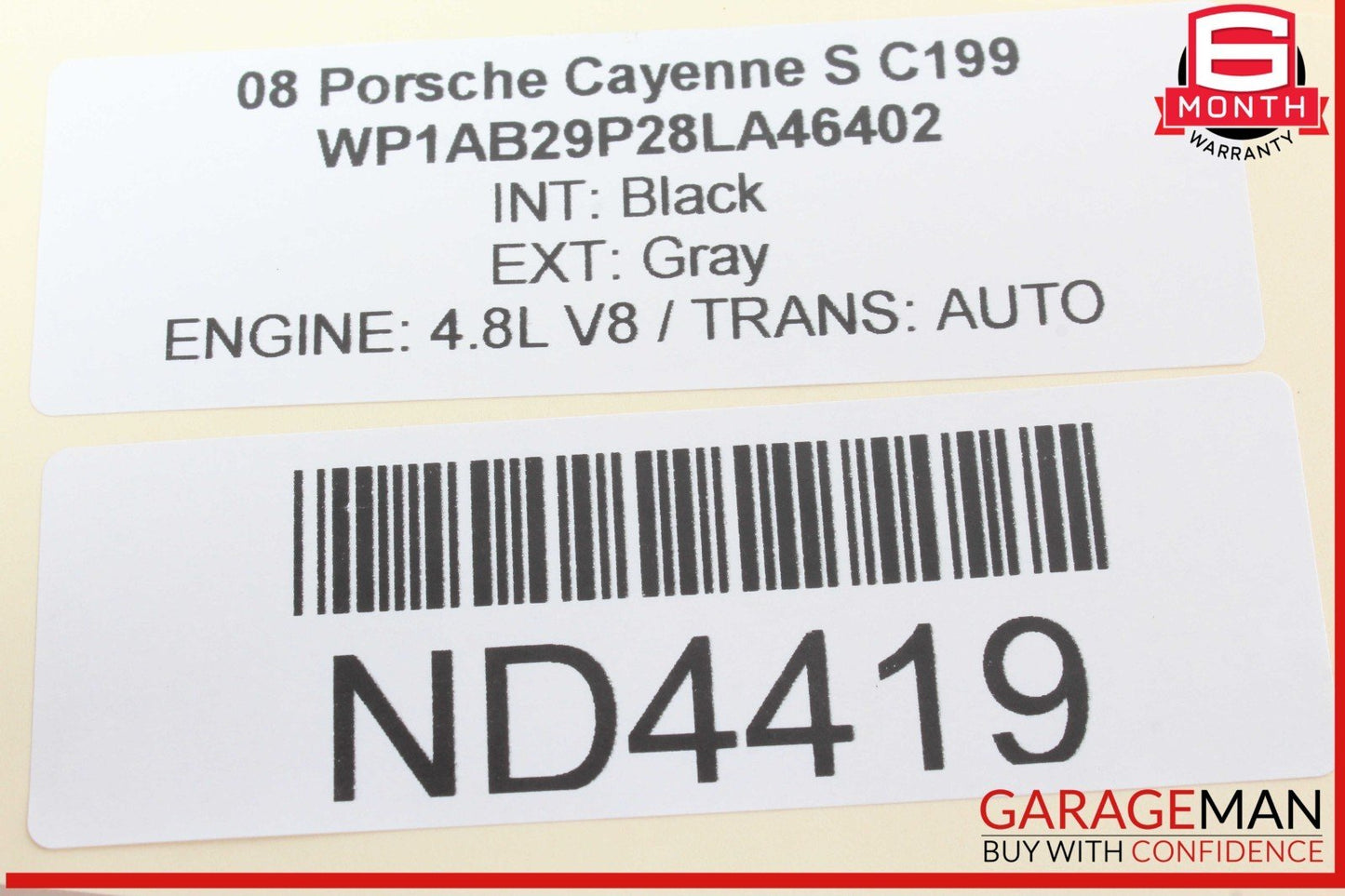 03-10 Porsche Cayenne S 955 957 Rear Trunk Window Lid Hatch Tailgate Lock Latch