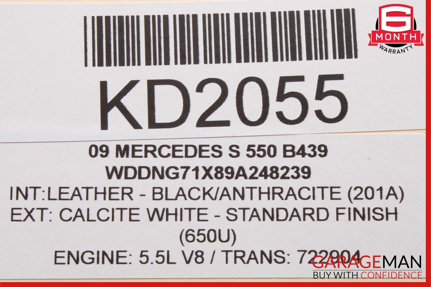 07-13 Mercedes W221 S500 S450 Front Center Dash AC A/C Air Vent Trim Clock Assy