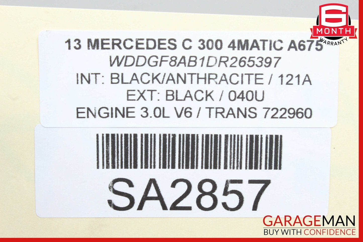 08-14 Mercedes W204 C300 C63 AMG Rear Right / Left Side Lower Control Thrust Arm