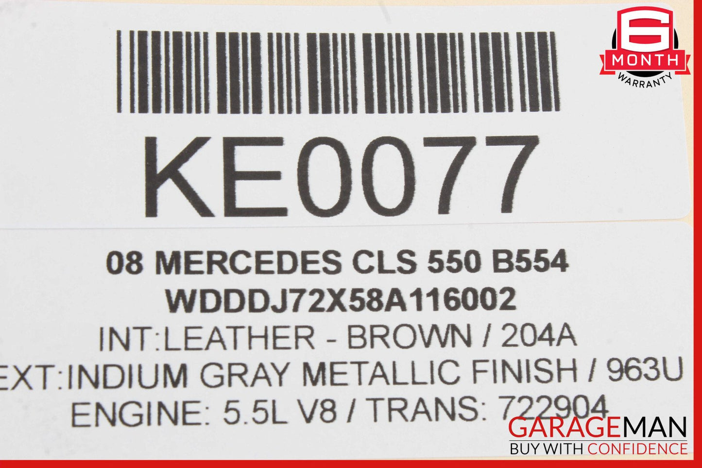 06-11 Mercedes W219 CLS550 Headlight Support Bracket Left Driver Side OEM