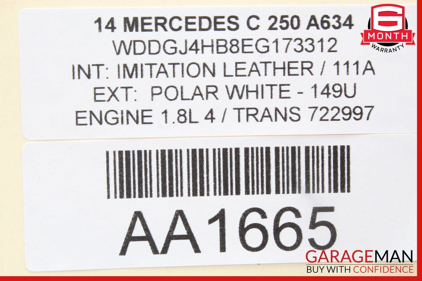08-14 Mercedes W204 C250 C300 C350 Front Right Side Curved Wishbone Control Arm
