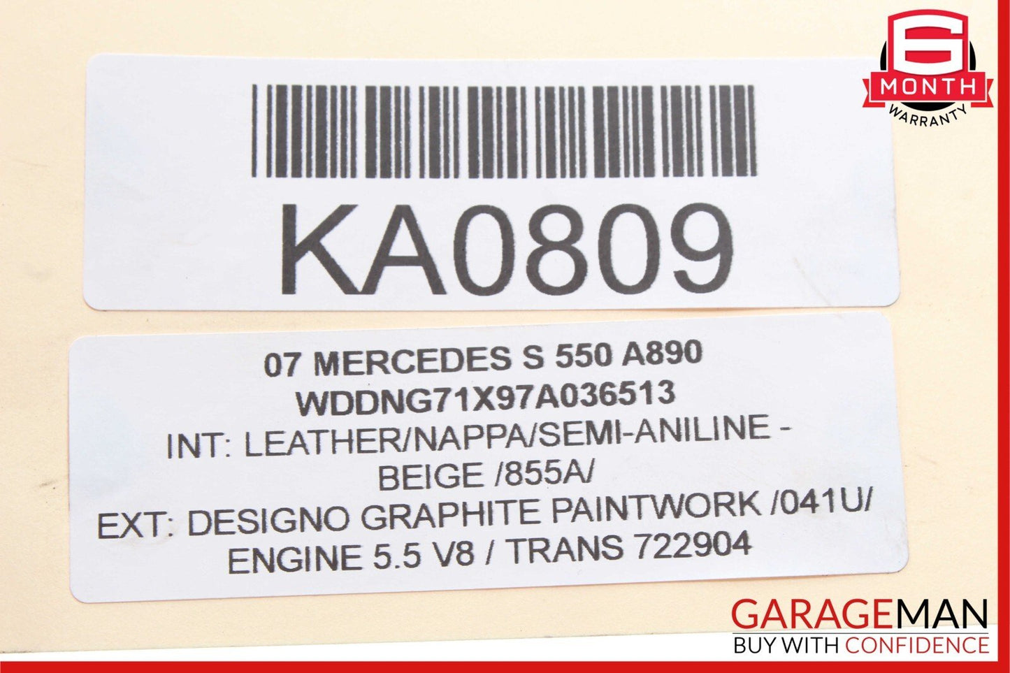 07-14 Mercedes W221 S450 S550 CL600 Steering Gear Coupling