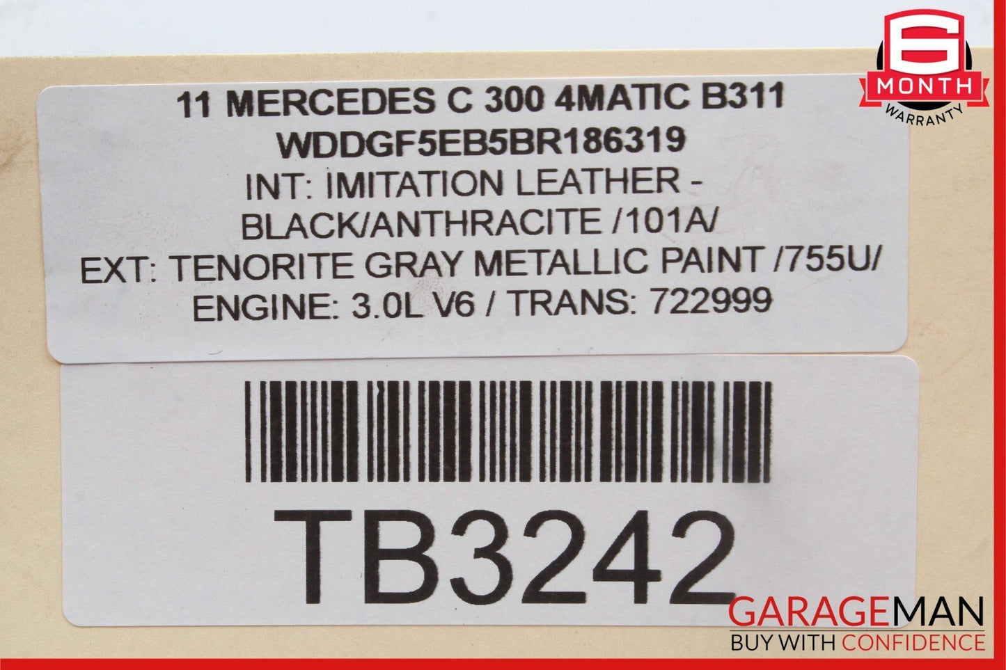 08-14 Mercedes W204 C300 4MATIC Front Right RWD Suspension Lower Control Arm OEM