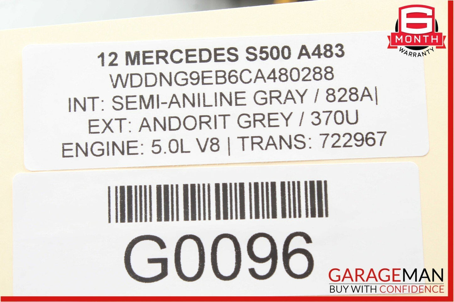 07-13 Mercedes W221 S500 CL600 Front Left Side Dash AC A/C Air Vent Trim Grey
