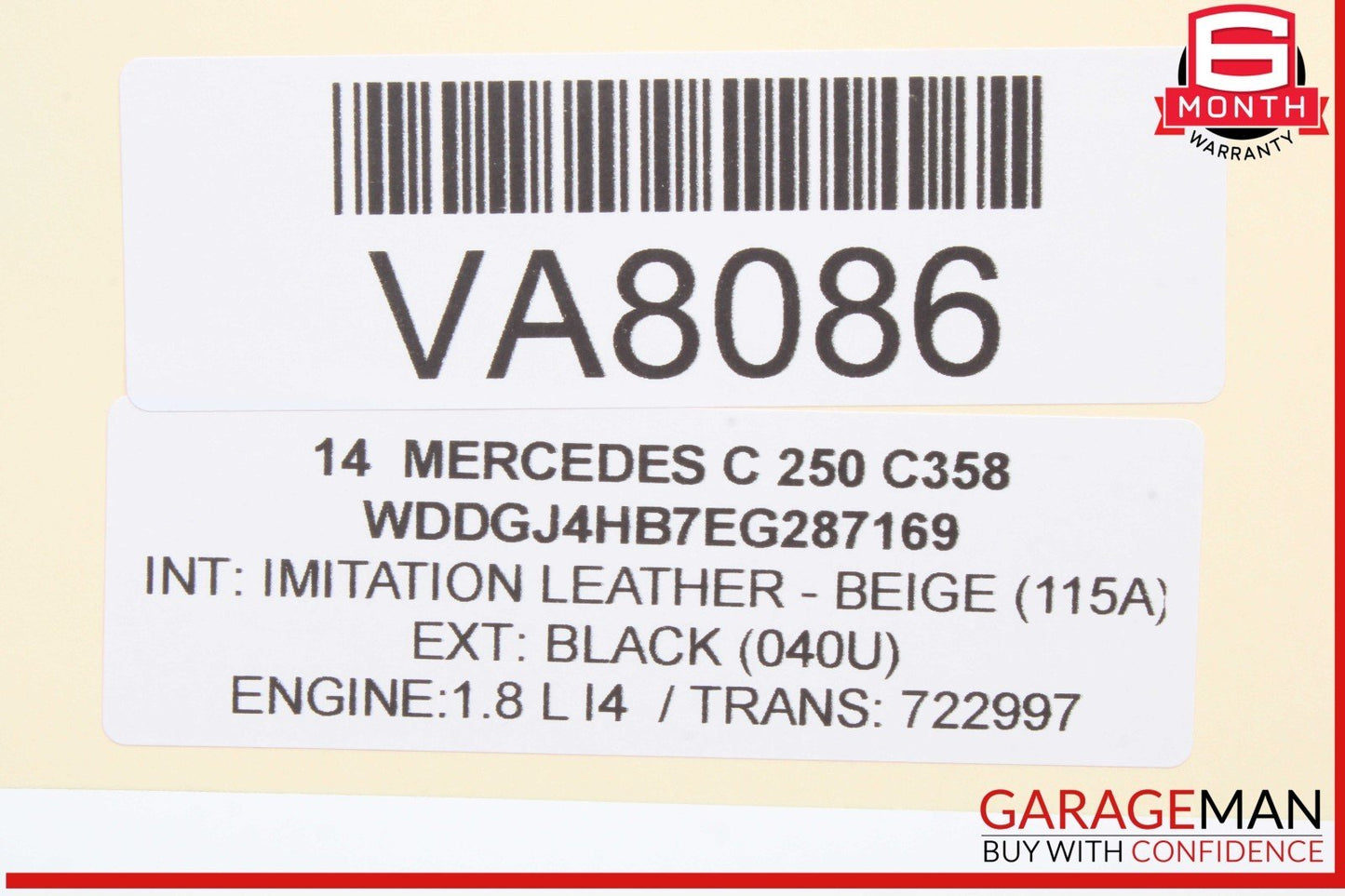 08-18 Mercedes W204 C250 C300 Front Left Driver Side Seat Control Module OEM