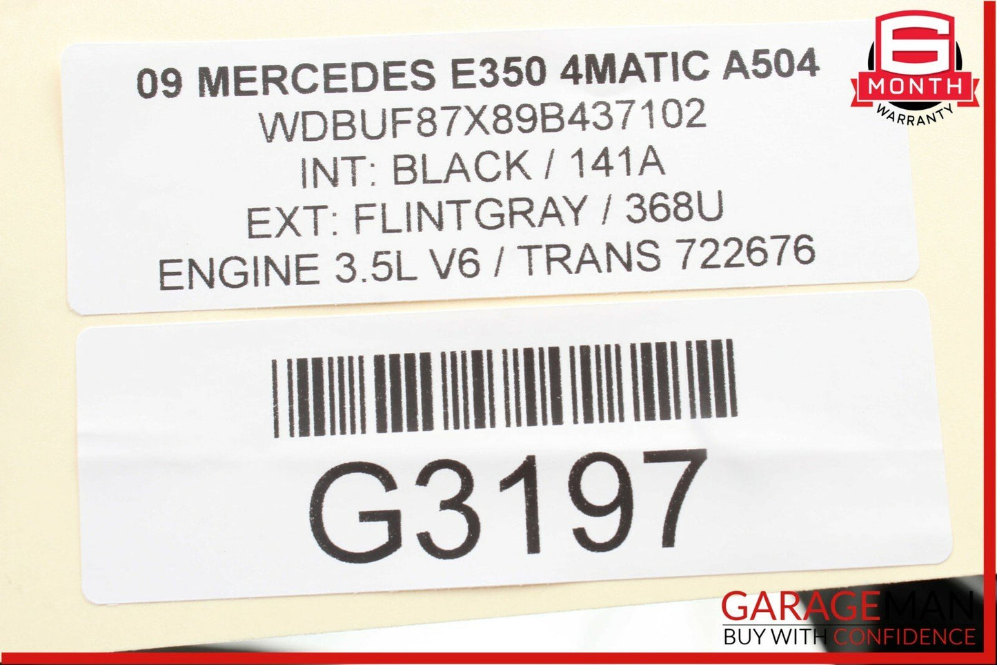 03-09 Mercedes W211 E350 E550 Front Right Side Exterior Door Handle Flintgray