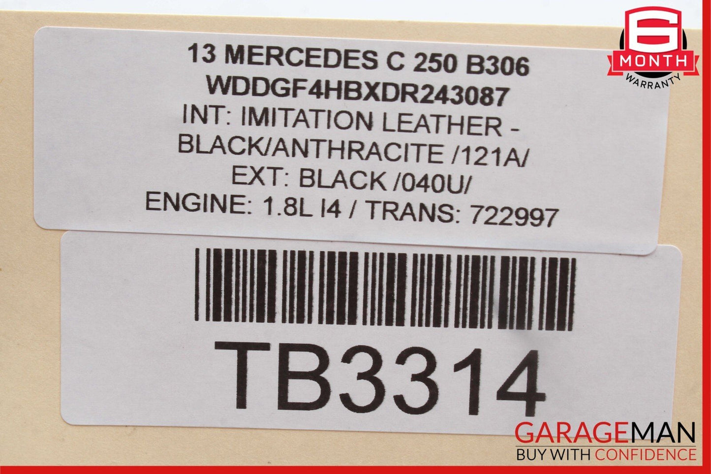 08-14 Mercedes W204 C250 Front Left Side Curved Wishbone Control Arm