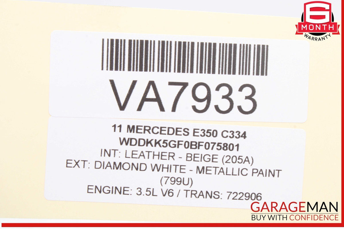 10-13 Mercedes W207 E350 E550 Coupe Rear Right Side Seatbelt Seat Belt Beige