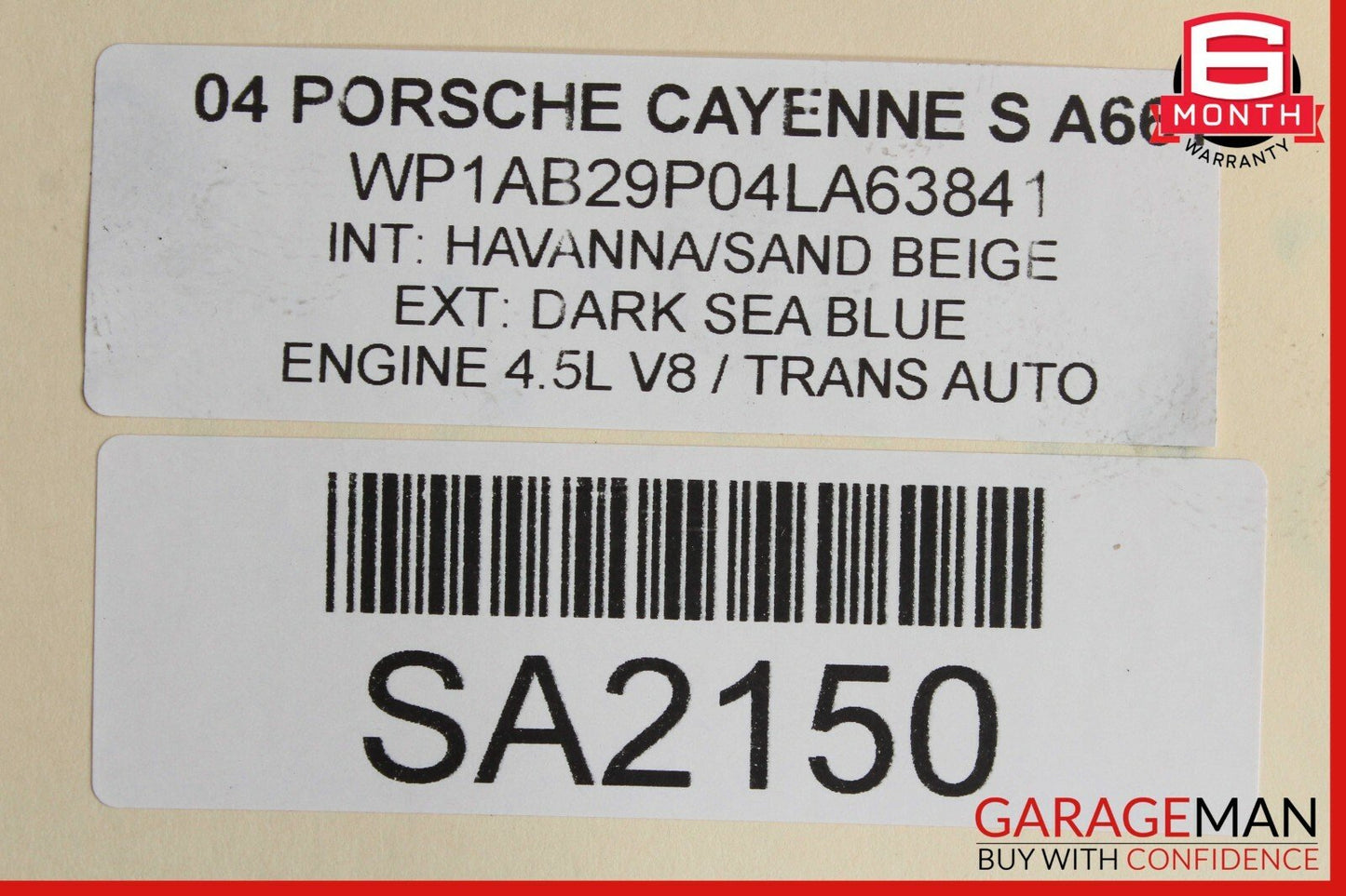 03-10 Porsche Cayenne 955 957 Front Bumper Reinforcement Crash Bar Assembly