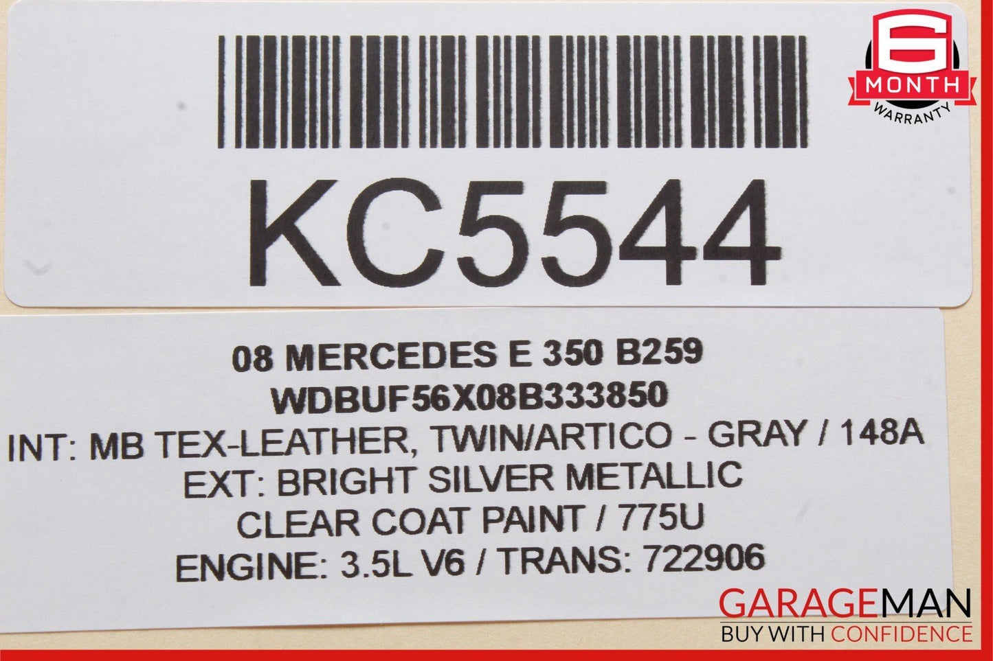 03-09 Mercedes W211 E350 Rear Right Side Exterior Door Handle Bright Silver