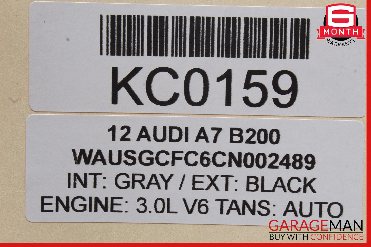 12-18 Audi A7 Rear Left Driver Side Door Window Regulator Motor Unit OEM