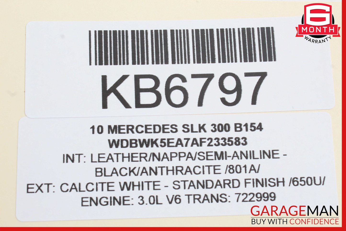 05-11 Mercedes R171 SLK300 SLK350 Left Side Door Tweeter Speaker Cover Black OEM