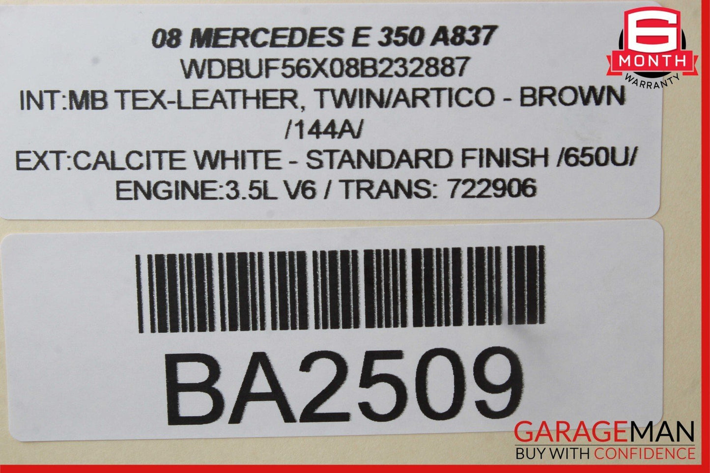 03-09 Mercedes W211 E350 E550 Rear Right Passenger Side Door Lock Latch Actuator