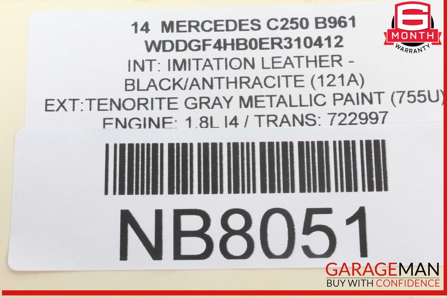 08-17 Mercedes W204 C250 C300 Front Right Side Spindle Knuckle Hub Bearing OEM