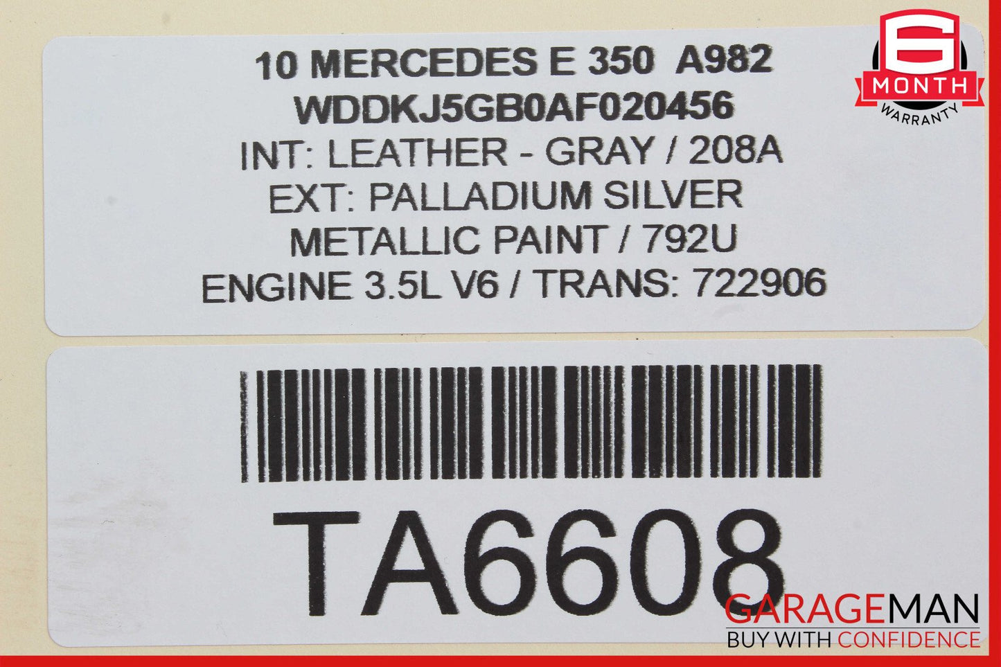 10-17 Mercedes W207 E350 Coupe Rear Right Passenger Window Regulator W/Motor OEM