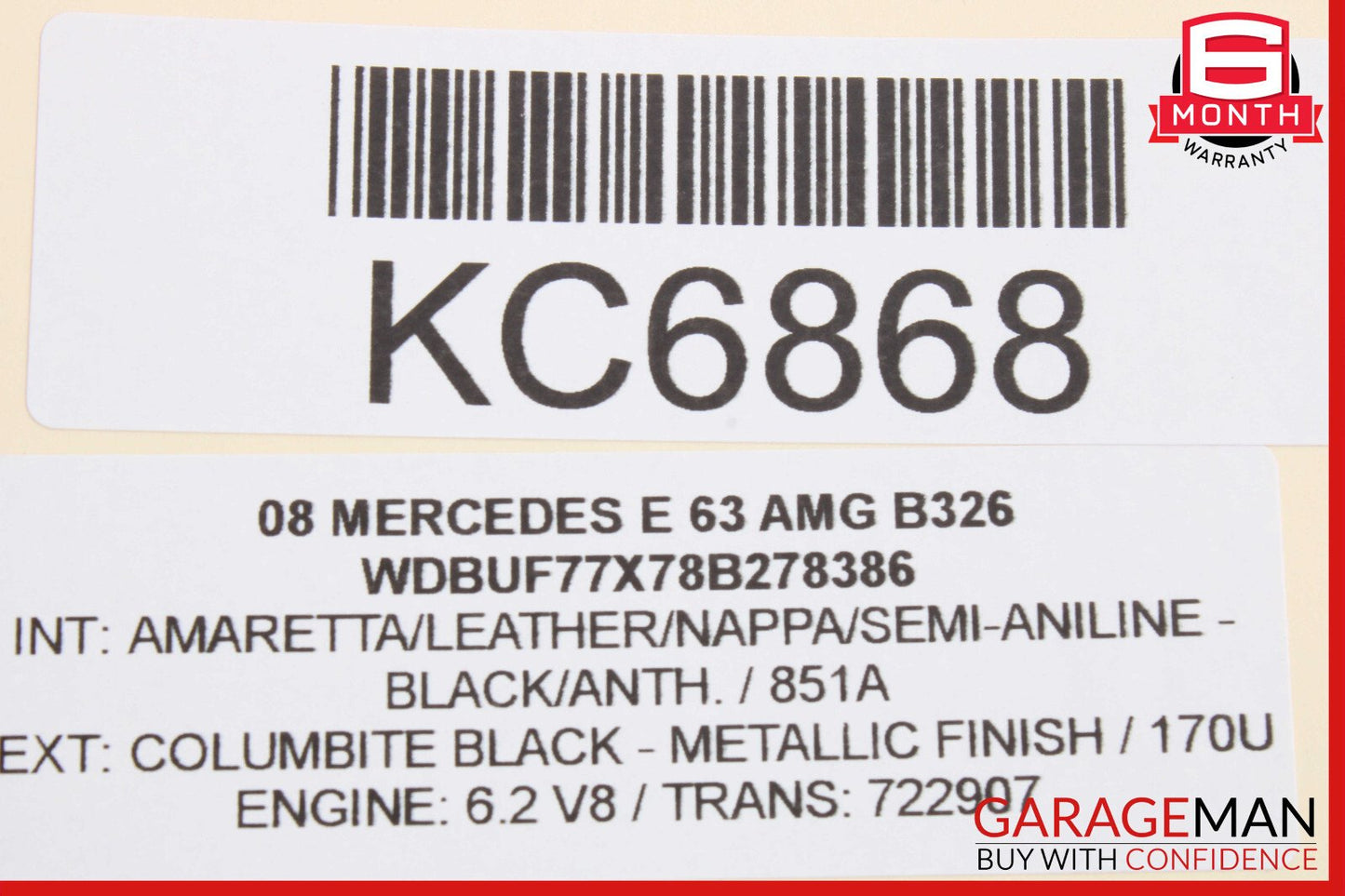 03-09 Mercedes W211 E63 E500 Rear Left Door Lock Actuator Driver Keyless Go OEM