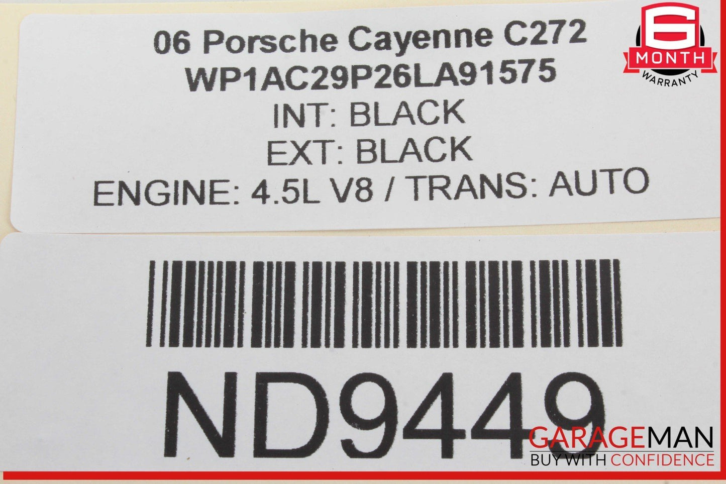 03-10 Porsche Cayenne 955 957 Navigation GPS DVD Player 7L5919969C OEM