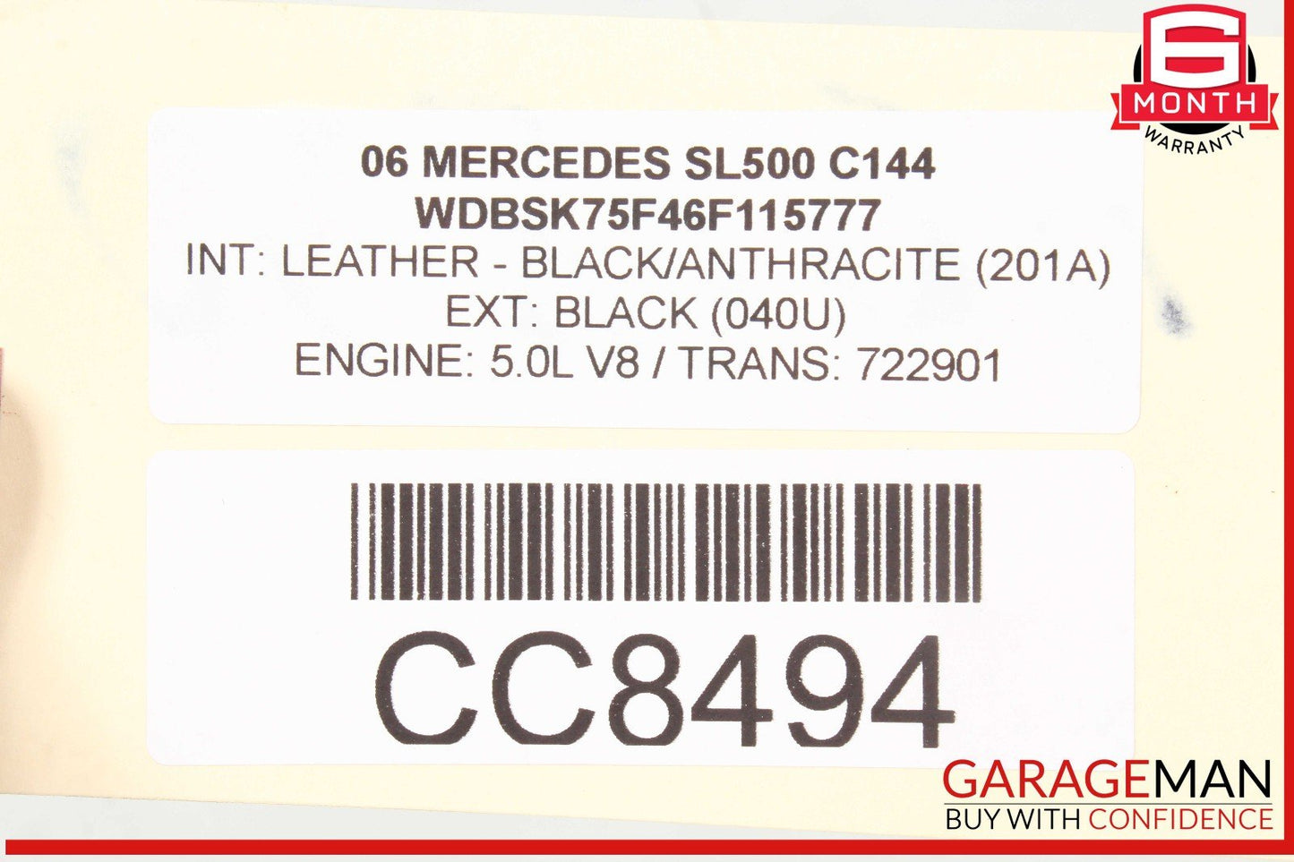 03-06 Mercedes R230 SL500 SL55 AMG Power Steering Rack And Pinion 2304600800 OEM