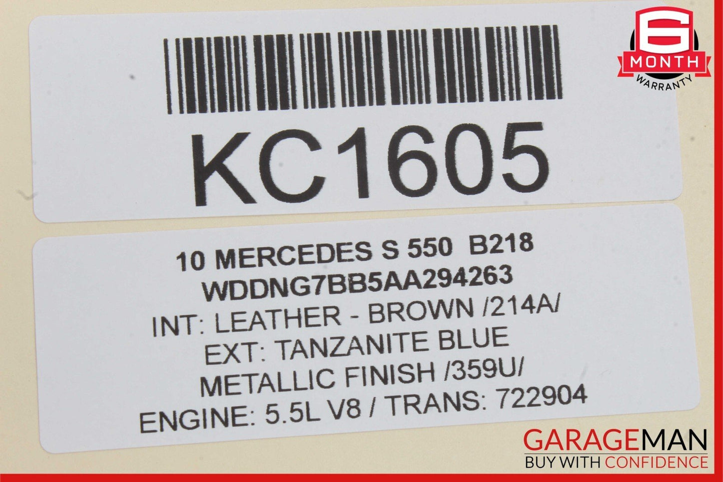 07-13 Mercedes W221 S550 S600 CL550 Sunroof Sun Roof Motor Unit 2218204742 OEM