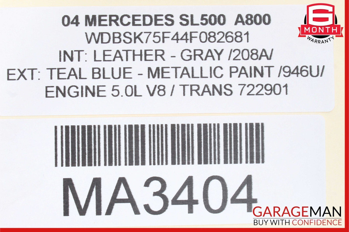 03-08 Mercedes R230 SL500 Front Right Passenger Side Door Control Module Unit