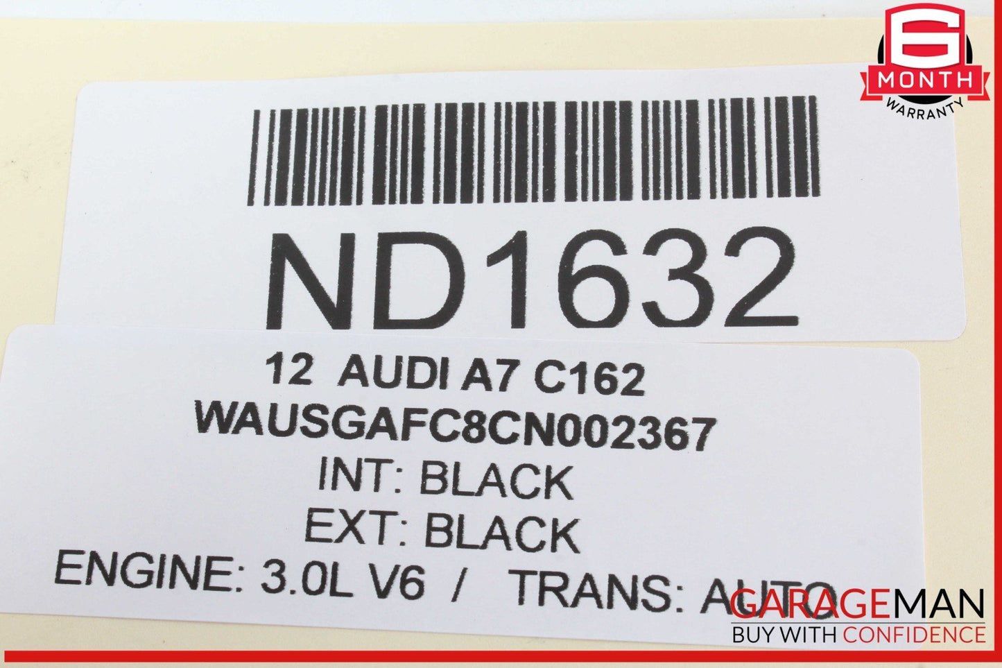 12-18 Audi A7 A6 Front Left Driver Side Door Window Regulator Motor Unit OEM