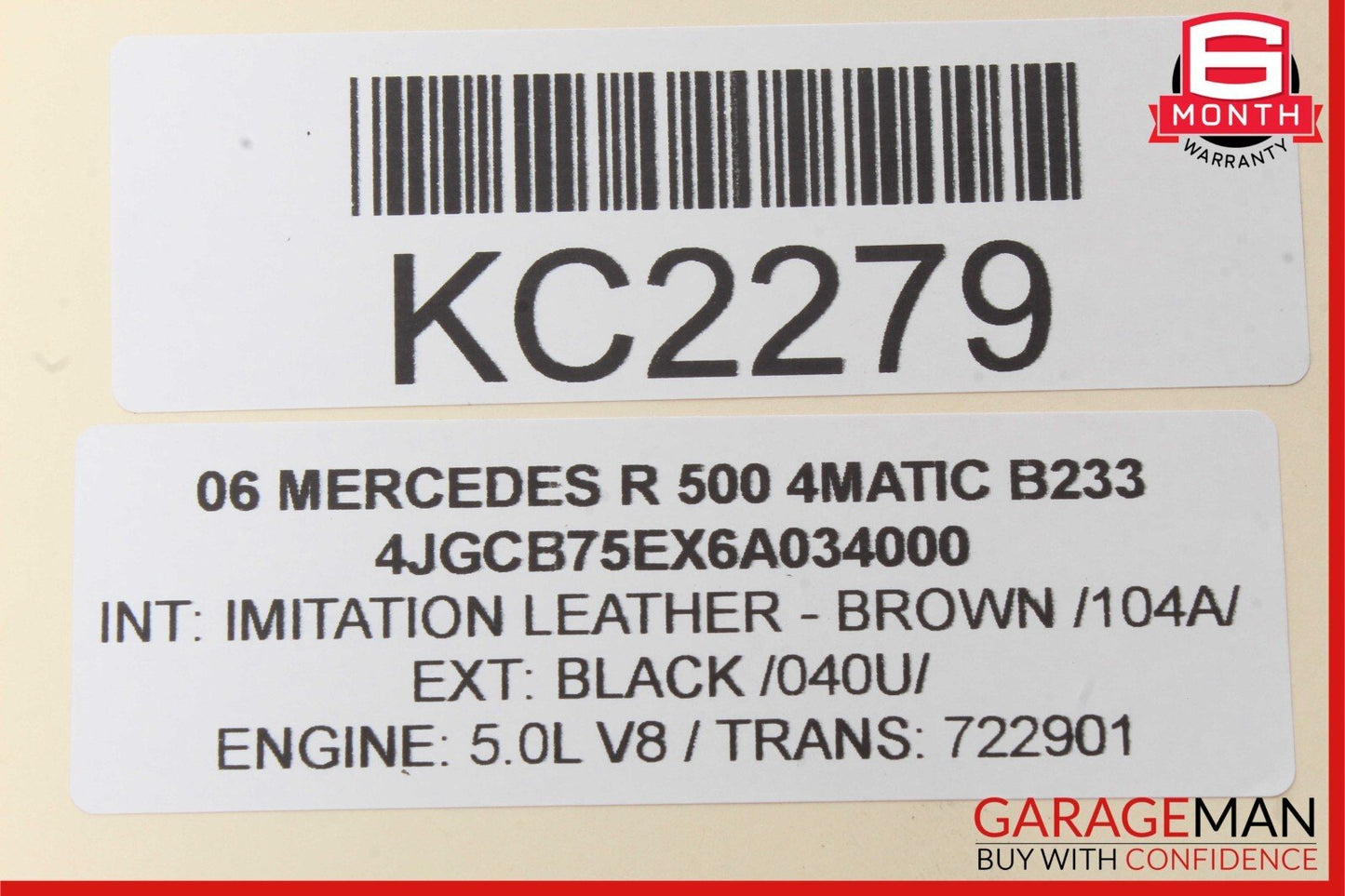06-13 Mercedes ML350 R350 GL450 Front Right Seat Belt Seatbelt Retractor Brown
